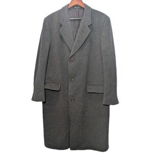 Vintage‎ Atwood Raleigh's Wool Cashmere Overcoat Men's 42L Gray England
